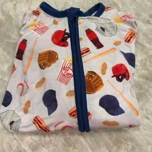 Baseball bamboo zippy